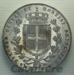 4231 - Genova 5 Lire Ag 1849