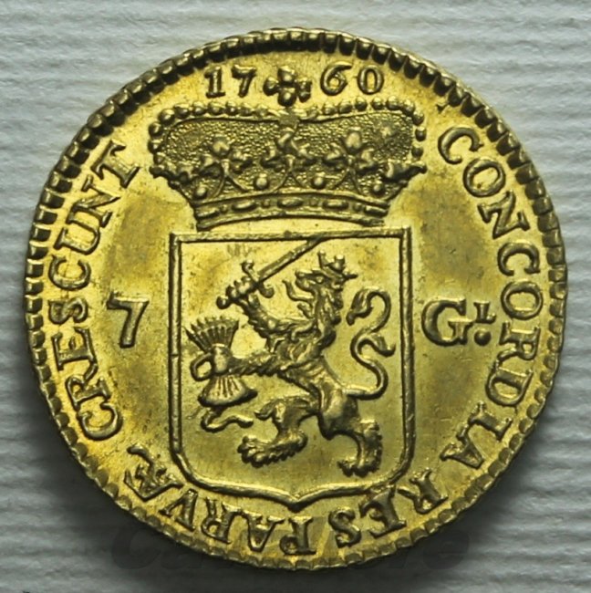 4878 - Olanda 7 Gulden Au1760 -NC-