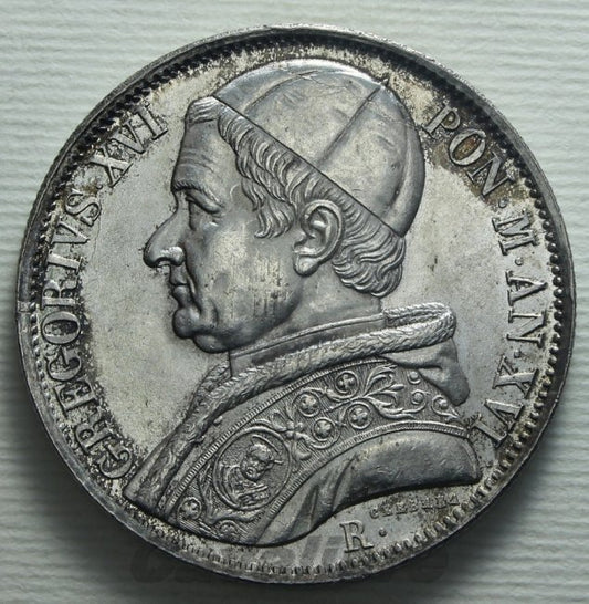 5176 - Roma Scudo Ag 1846 Anno XVI