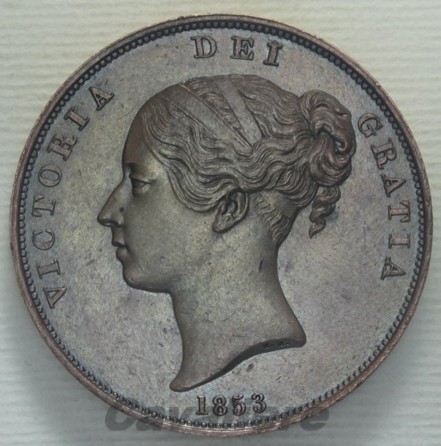 5340 - Gran Bretagna Penny Cu 1853