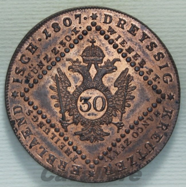 5547 - Austria 30 Kreuzer Cu 1807 A