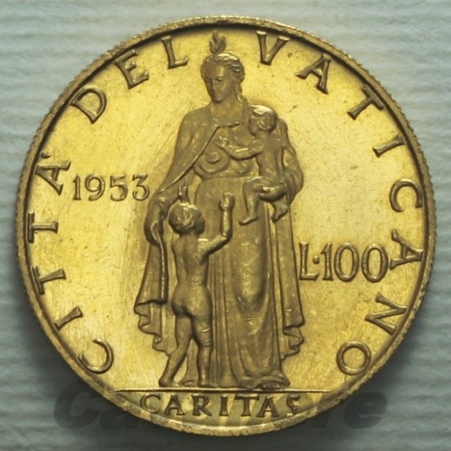 5929 - Pio XII 100 Lire Au 1953 -RR-