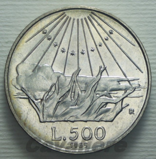 5962 - 500 Lire Ag 1965