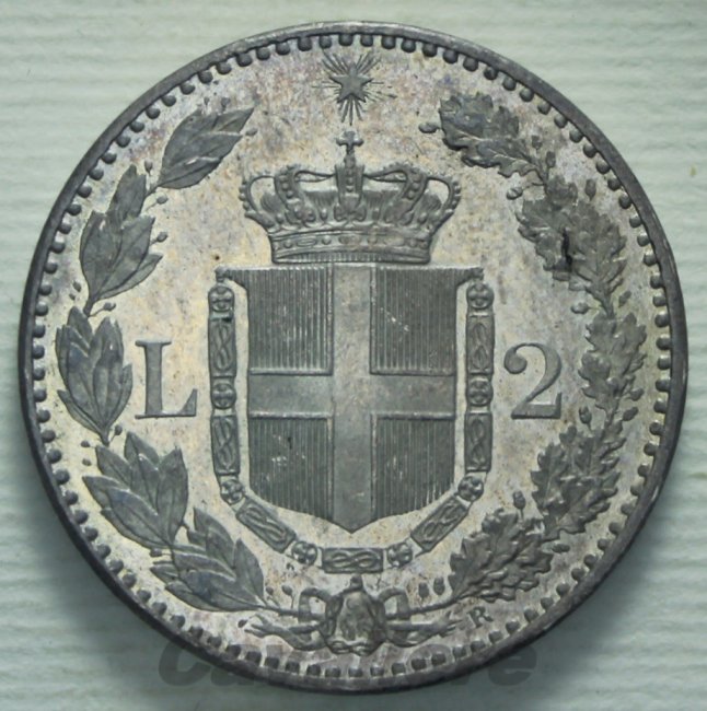 6008 - 2 Lire Ag 1887