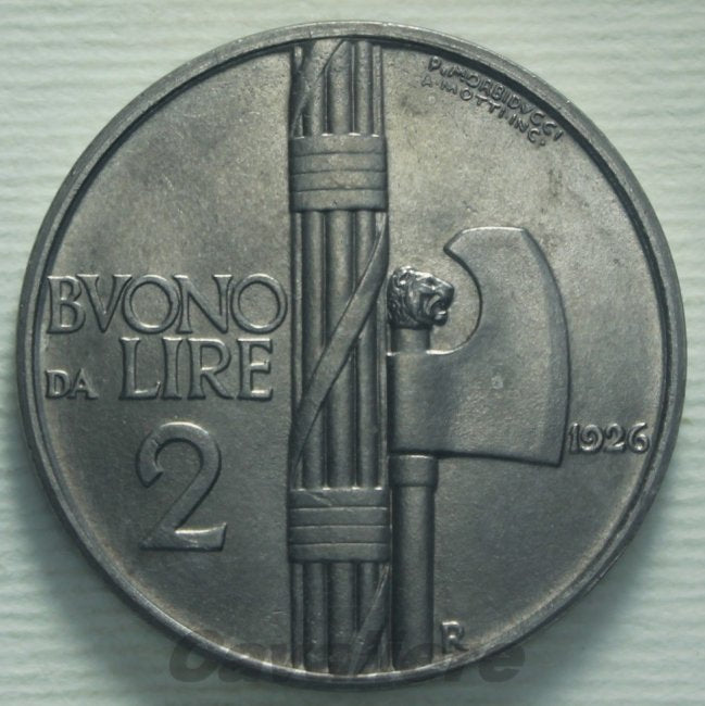 6271 - 2 Lire Ni Buono 1926 -R-